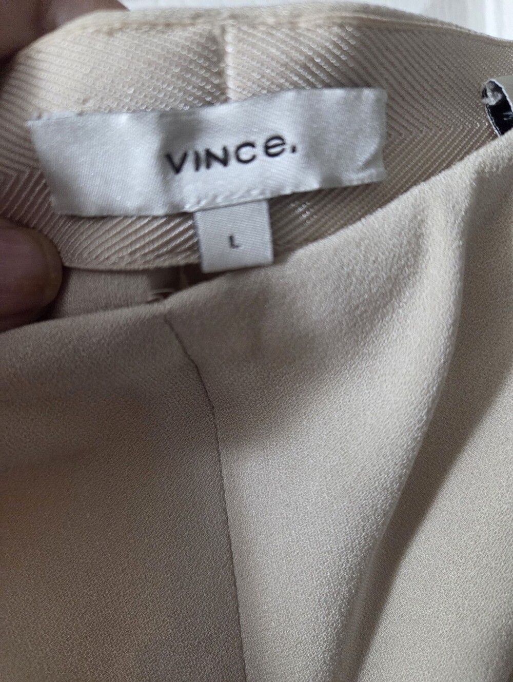 Vince Wide-Leg Cream Ponte Pants 32" Inseam - Picture 2 of 8